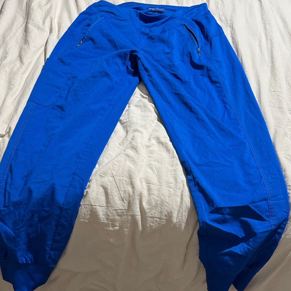 Healing Hands Women's Bright Blue Cargo joggers